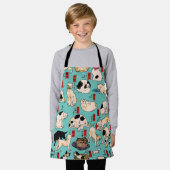 Japanse katten Ukiyo-e Funny kat Schort (Gedragen)