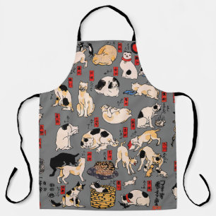 Japanse katten Ukiyo-e Funny kat Schort