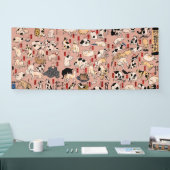 Japanse katten Ukiyo-e Funny kat Spandoek (Beurs)
