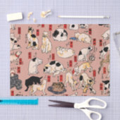 Japanse katten Ukiyo-e Funny kat Tissuepapier (Craft)