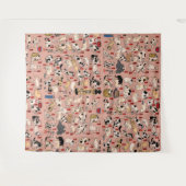 Japanse katten Ukiyo-e Funny kat Wandkleed (Voorkant (horizontaal))