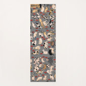 Japanse katten Ukiyo-e Funny kat Yogamat (Voorkant)