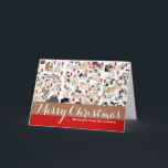 Japanse katten Ukiyo-e Grappige kitty Feestdagen Kaart<br><div class="desc">Dit beeld is gebaseerd op de ukiyo-e kattenprint van de Japanse houtsnede-illustrator Utagawa Kuniyoshi (1797-1861). Deze antieke ukiyo-e print toont vijfenvijftig katten die allerlei kattenactiviteiten doen. Katten voorgesteld als de drieënvijftig stations van de Tōkaidō,  1850</div>