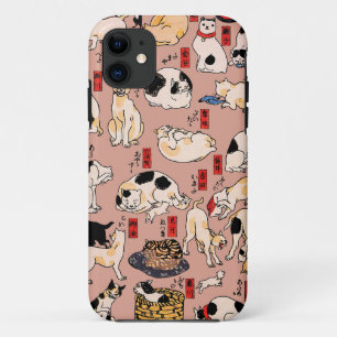 Japanse Katten Ukiyo-e Kunst Grappig Case-Mate iPhone Case