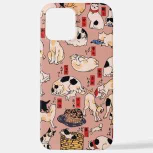 Japanse Katten Ukiyo-e Kunst Grappig iPhone 12 Pro Max Hoesje