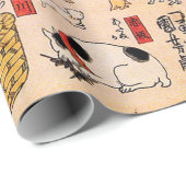 Japanse katten van Utagawa Kuniyoshi — Verpakkings Cadeaupapier (Rol Hoek)