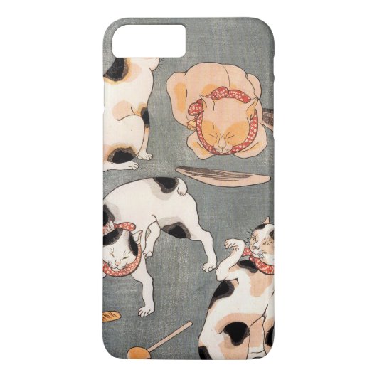 Japanse kattenkunst Case-Mate iPhone Case (Achterkant)