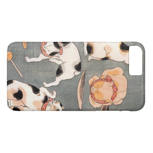  Japanse kattenkunst Case-Mate iPhone Case (Achterkant (Horizontaal))