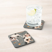  Japanse kattenkunst Drankjes Onderzetter (Rechterzijde)