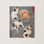 Japanse kattenkunst Legpuzzel (Verticaal)