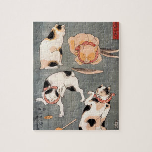  Japanse kattenkunst Legpuzzel