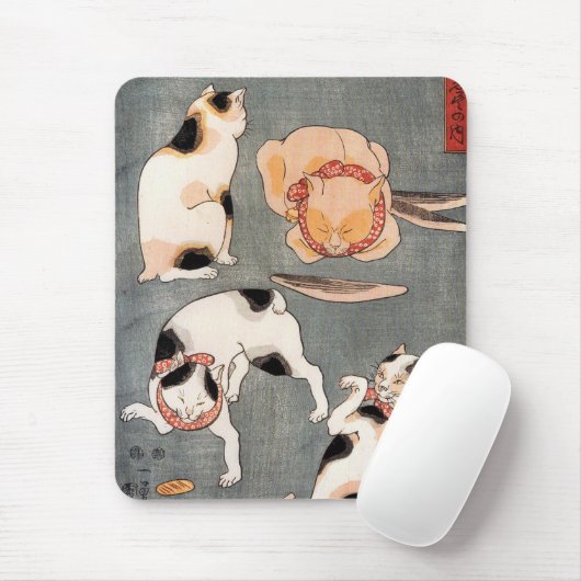  Japanse kattenkunst Muismat (Met muis)