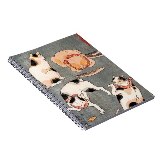  Japanse kattenkunst Notitieboek (Rechterzijde)