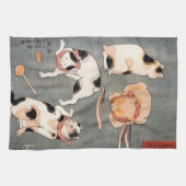  Japanse kattenkunst Theedoek (Horizontaal)