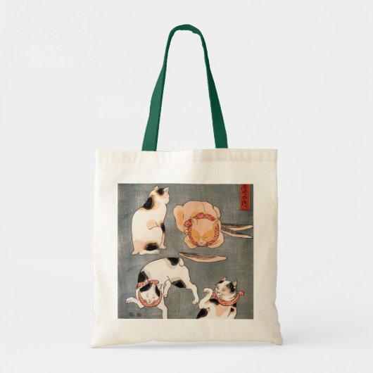  Japanse kattenkunst Tote Bag (Voorkant)