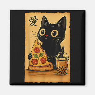 Japanse Kawaii Anime Cat Zza Een theekat die Zza e Magneet