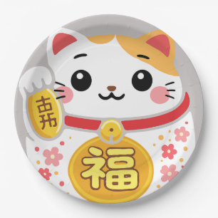 Japanse Kawaii daruma maneki Papieren Bordje