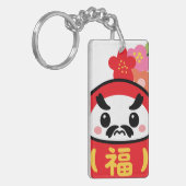 Japanse Kawaii daruma Sleutelhanger (Voorkant Links)