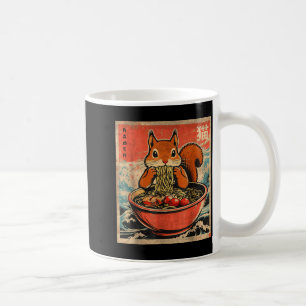 Japanse Kawaii Eekhoorn Eet Ramen Anime Cadeaus  Koffiemok