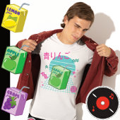 Japanse Kawaii Green Apple Juice Box 90 jaar T-shirt