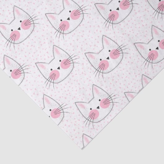 Japanse Kawaii Kitty Cats Tissuepapier (Detail)