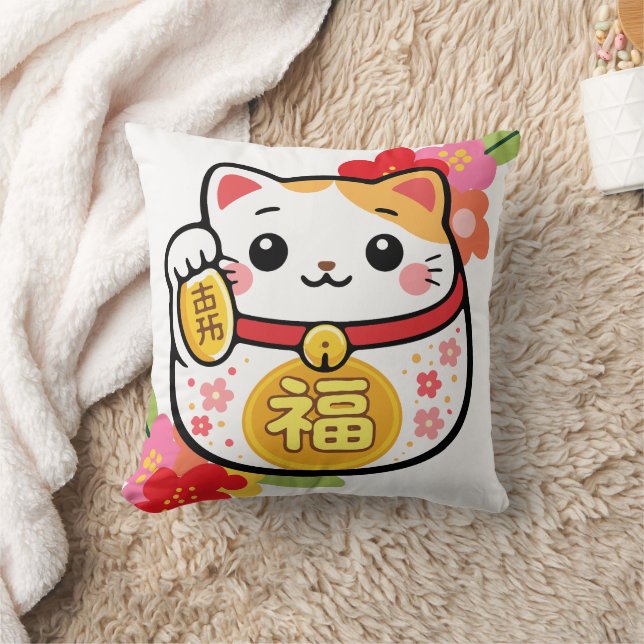 Japanse Kawaii Maneki Kussen (Deken)