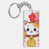 Japanse Kawaii Maneki Sleutelhanger (Voorkant Links)