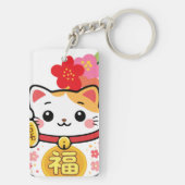 Japanse Kawaii Maneki Sleutelhanger (achterkant)