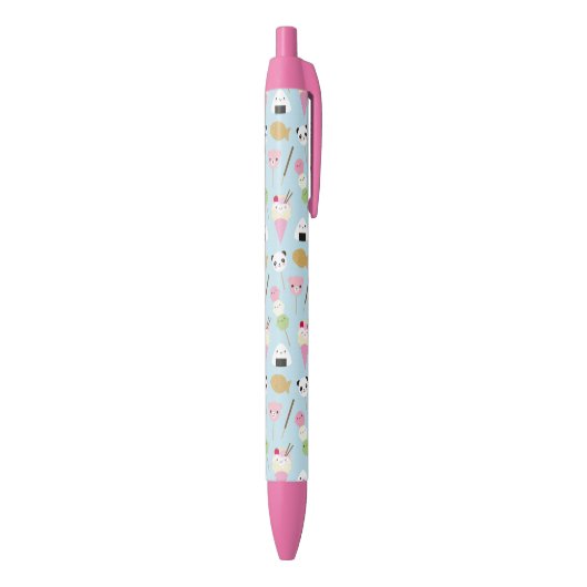 Japanse Kawaii Snacks Zwarte Inkt Pen (Achterkant (Verticaal))