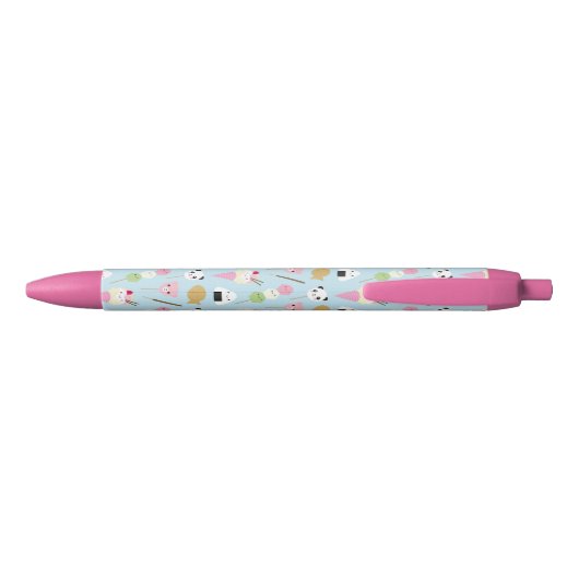Japanse Kawaii Snacks Zwarte Inkt Pen (Achterkant)