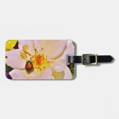 Japanse keet op witte roze bagagelabel (Voorkant horizontaal)