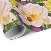 Japanse keet op witte roze cadeaupapier (Rol Hoek)