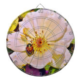 Japanse keet op witte roze dartbord (Voorkant)