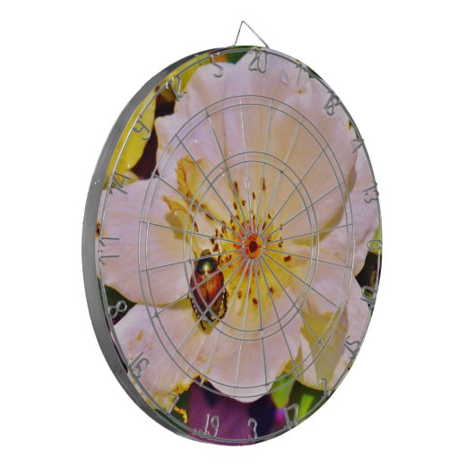 Japanse keet op witte roze dartbord (Voorkant Links)