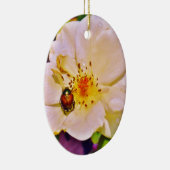 Japanse keet op witte roze keramisch ornament (Rechts)