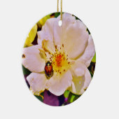 Japanse keet op witte roze keramisch ornament (Rechts)