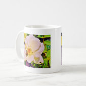 Japanse keet op witte roze koffiemok (Voorkant links)