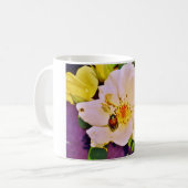 Japanse keet op witte roze koffiemok (Voorkant links)