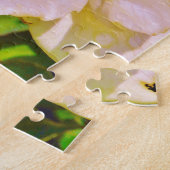 Japanse keet op witte roze legpuzzel (Zijkant)