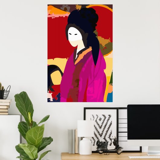 Japanse Keisha Poster (Thuiskantoor)