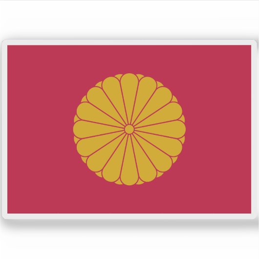 Japanse Keizerlijke Standaard (1869-cadeau) Sticker (Voorkant)
