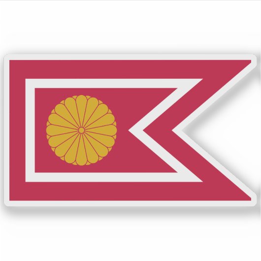 Japanse Keizerlijke Vlag (1926-cadeau) Sticker (Voorkant)