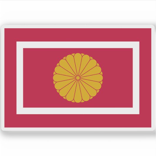 Japanse Keizerlijke Vlag (1926-cadeau) Sticker (Voorkant)