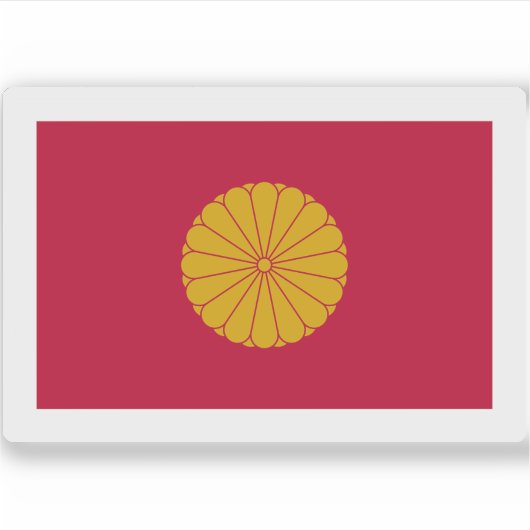 Japanse Keizerlijke Vlag (1926-cadeau) Sticker (Voorkant)