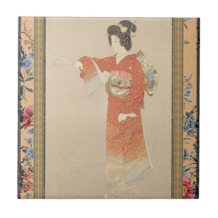 Japanse keramische tapijten tegeltje