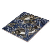 Japanse keramische tapijten tegeltje (Zijkant)