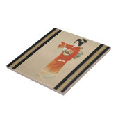 japanse keramische Tegel Tegeltje (Zijkant)