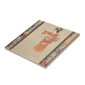 japanse keramische Tegel Tegeltje (Zijkant)