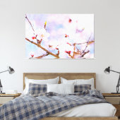 Japanse kers - Sakura in Bloom Canvas Afdruk (Insitu (Slaapkamer))