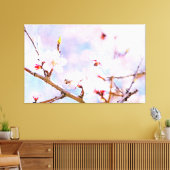 Japanse kers - Sakura in Bloom Canvas Afdruk (Insitu (Woonkamer))